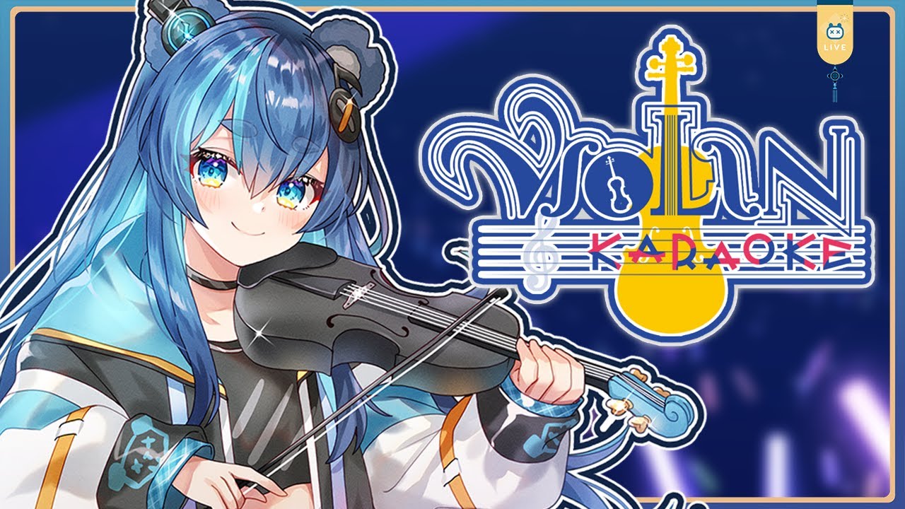 Vtuber performing VIOLIN at Doomscrolller Pit Stop