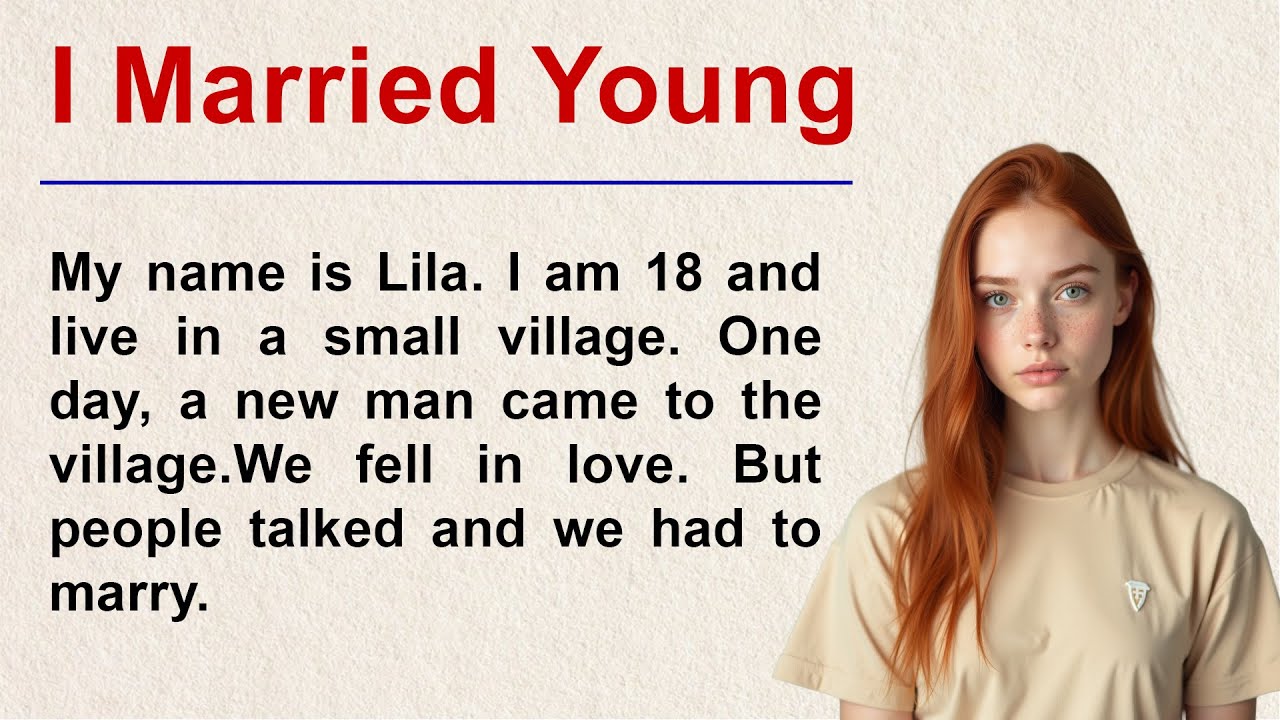 I Married Young  ✅ Story for Learning English (A1_A2 Level) ✅