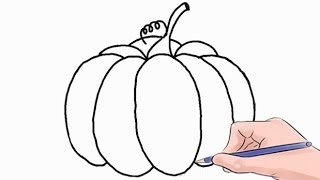 How to Draw a Pumpkin Easy Step by Step