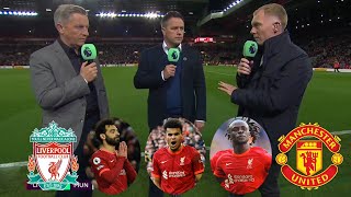 Liverpool vs Manchester United 4-0 Salah, Mane And Diaz On Fire Goal⚽ Thiago & Paul Scholes Reaction