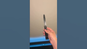 Simple TRAINER balisong tricks that looks insane to others #balisong #butterflyknife #simple #shorts