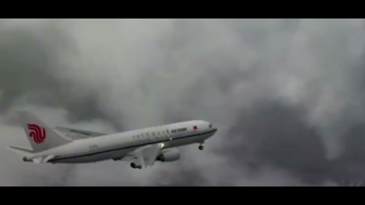 Air china flight 129 crash animation 2 - YouTube