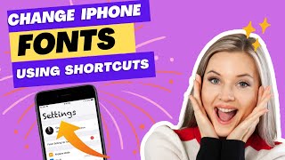 How to change fonts in iPhone using shortcut | iPhone font changer shortcut |