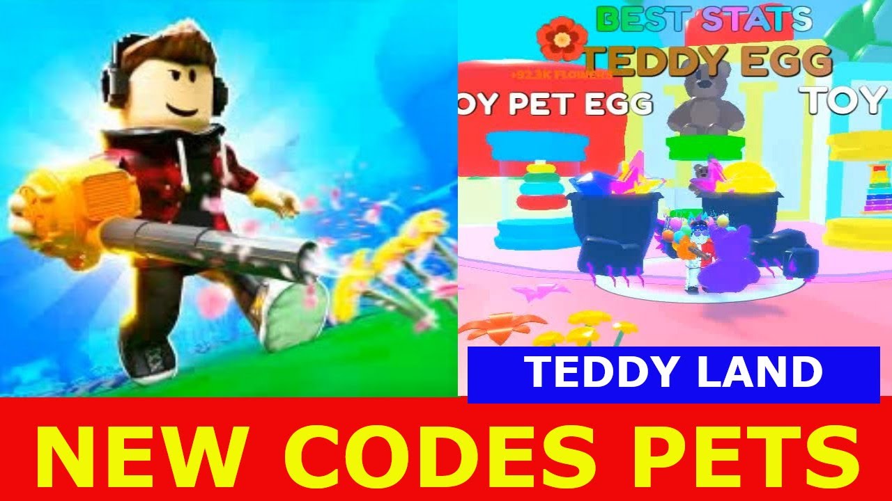 new-codes-pets-teddy-land-and-new-codes-update-flower-magnet-simulator-roblox-9-july