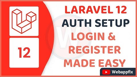 Laravel 12 Auth Scaffolding Tutorial | Login, Register (Laravel UI + Bootstrap) | Installing Laravel
