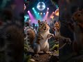 AI Squirrel Disco in Glowing Underground Tunnel | Cinematic Surreal Animation