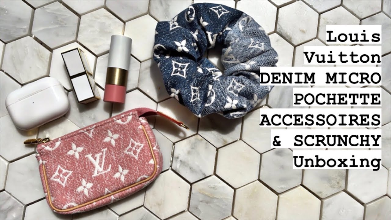 pochette accessoires denim