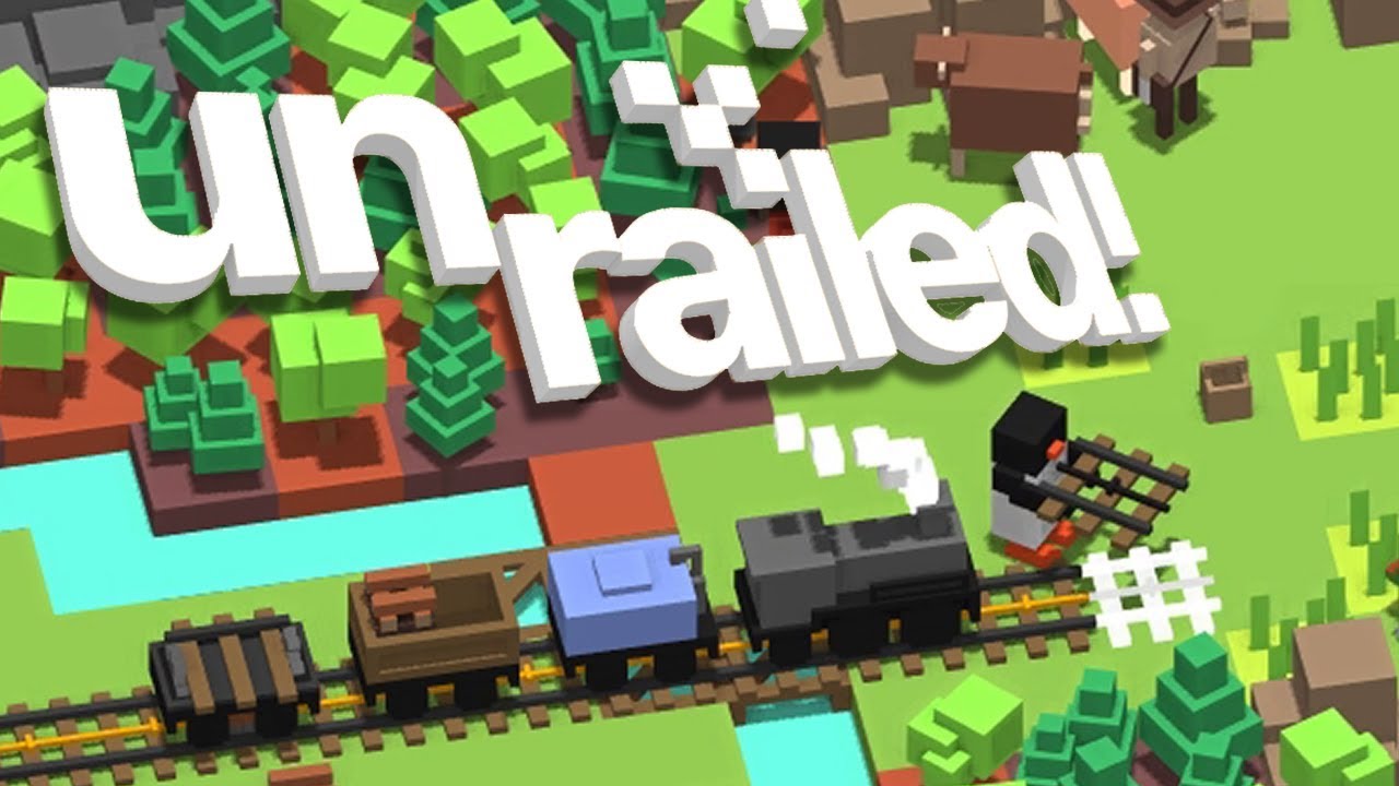 UNRAILED! - OUR TRAIN IS OUT OF TRACK! (4 Player Gameplay) - YouTube