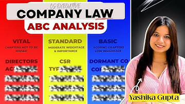 TARGET 80+ ❤️ COMPANY LAW MOST IMPORTANT CHAPTERS 🏆| DON