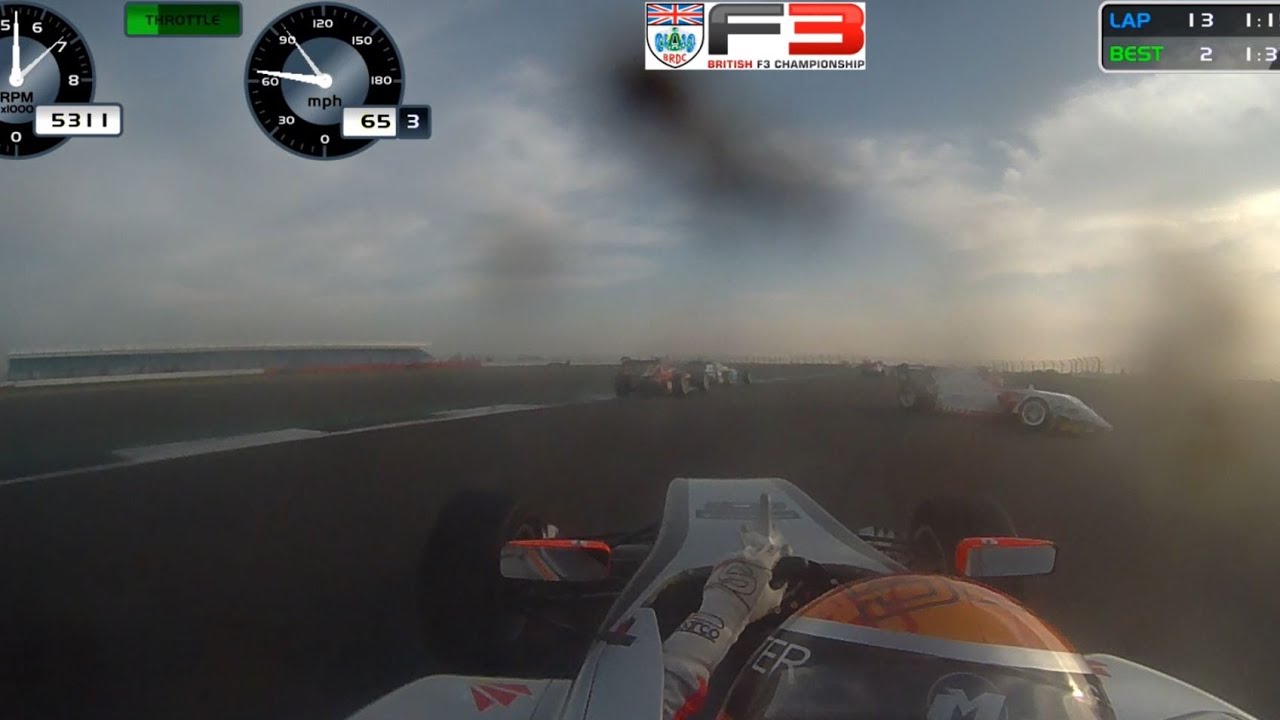 Silverstone BRDC F3 Crazy Final Lap!
