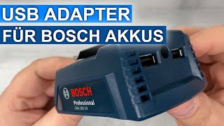 USB Adapter für Bosch Professional Akkus - YouTube