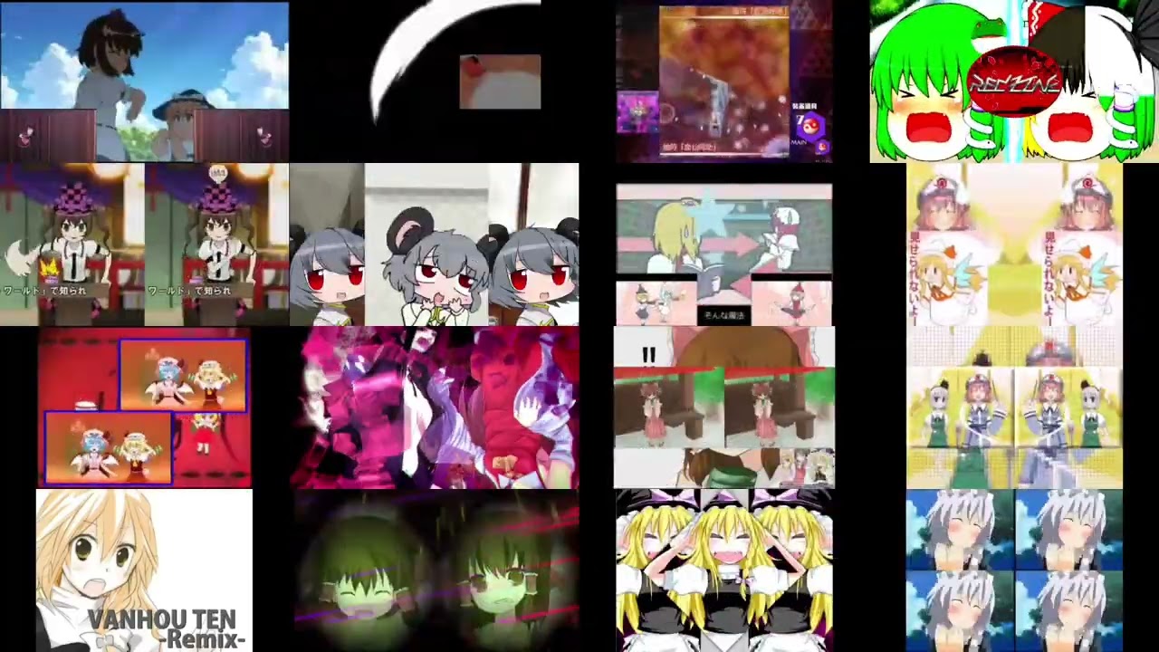 16x Touhou Project Red zones 