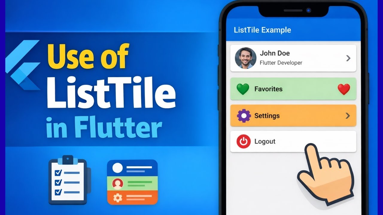 ListTile in Flutter | Complete Beginner Guide