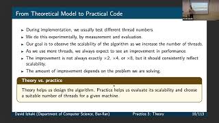 Theory of Parallel Algorithms