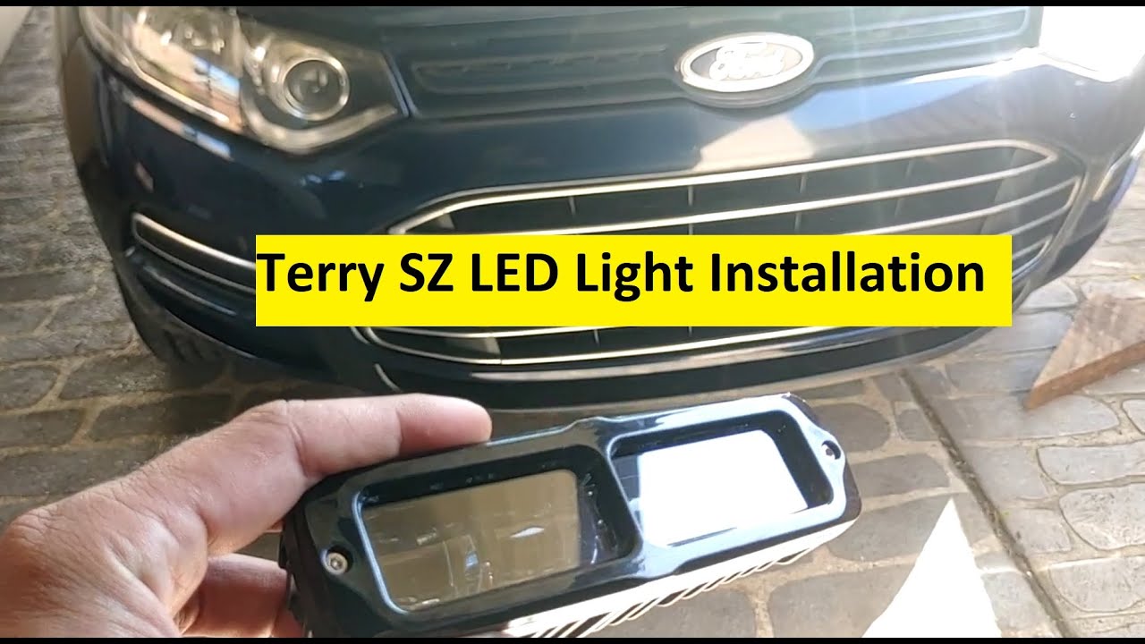 Ford Territory SZ Aftermarket LED Installation Inside the front Grille