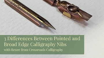 3 Differences Between Pointed and Broad Edge Calligraphy Nibs