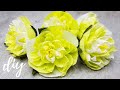 НУ ОЧЕНЬ ПРОСТОЙ способ сделать цветы из ГОФРИРОВАННОЙ БУМАГИ / How to make crepe paper flowers