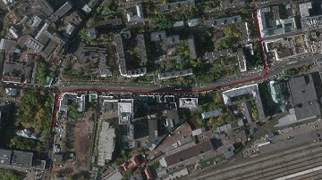 Dioram Visual Navigation(based on Dioram SLAM One) point-cloud mapping in a city scale