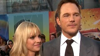EXCLUSIVE: Anna Faris Says She's 'In Awe' of Husband Chris Pratt at 'Guardians 2' Premiere
