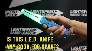 Mimic T-16 LED Training Knife review - YouTube