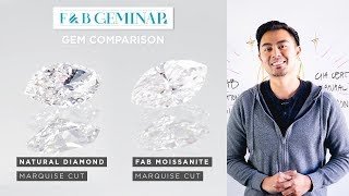 FAB Marquise Moissanite vs. Natural Marquise Diamond