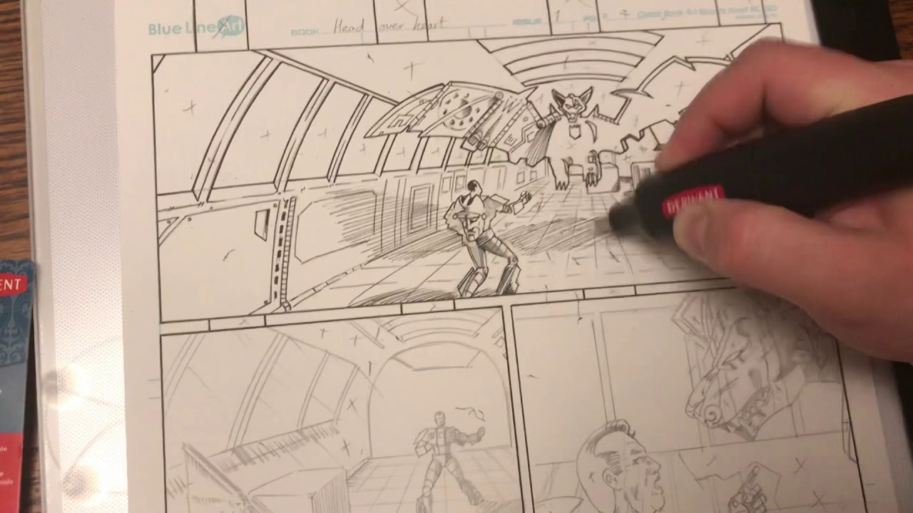 Derwent electric eraser for comic art