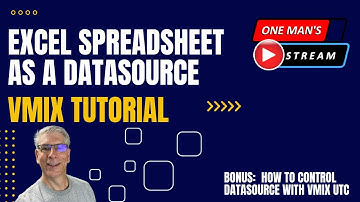Excel Spreadsheet As A Datasource | One Man