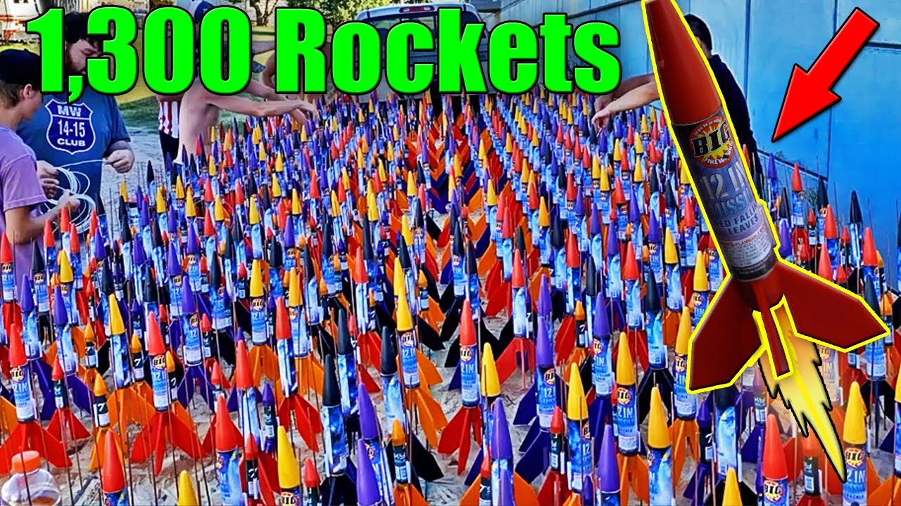 I lit 1,300 fireworks Rockets at the same time!