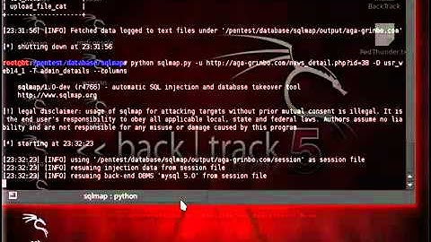 BackTrack 5 R2 Hacking With Sqlmap Sql Injection New