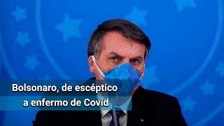 Jair Bolsonaro y sus dichos sobre el Covid, la “gripita” que lo contagió