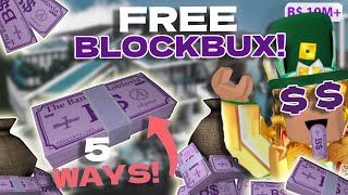 How to get FREE BLOCKBUX FAST in Bloxburg! | Roblox