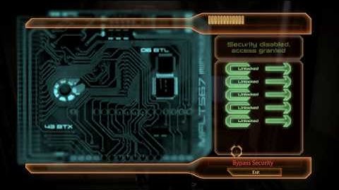 Mass effect 2 Gameplay - Bypassing sequence