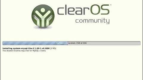 ClearOS Community Edition 6.x - Installing Server Parts #1