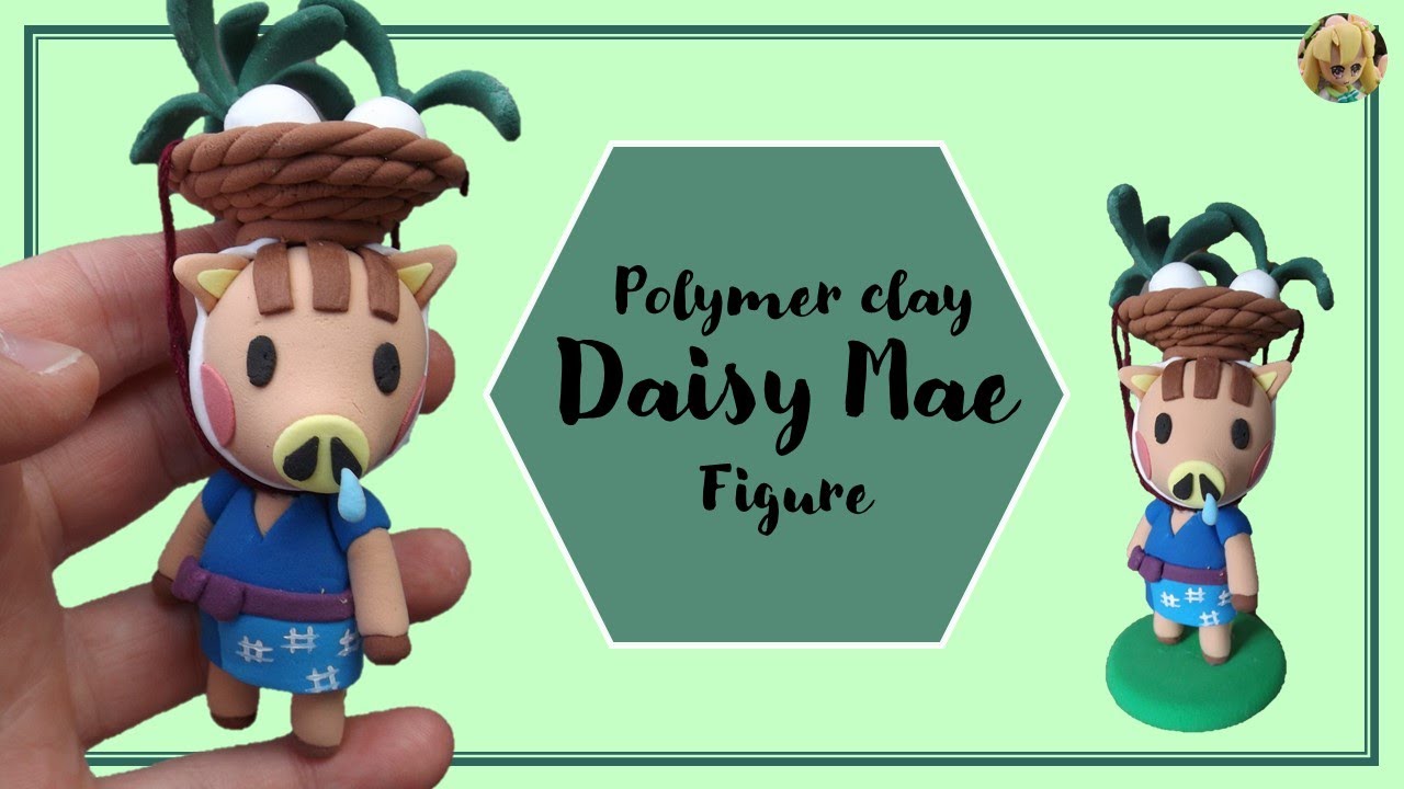 Animal crossing Daisy Mae cheap polymer clay figure - polymer clay DIY