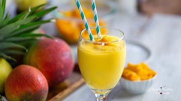MANGO SMOOTHIE | Easy 3 INGREDIENTS (without yogurt)
