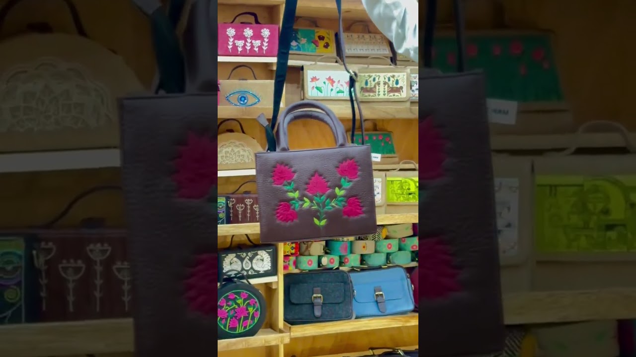 Handcrafted Elegance: Embroidered Tote Bag by Gonecase