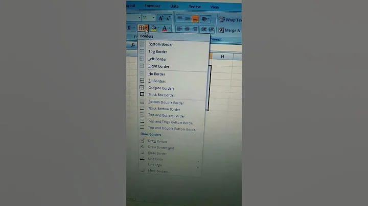 Microsoft excel border tricks #shorts #youtubeshorts #youtube #creative #computer #laptop #microsoft