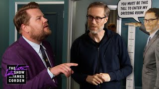 James Can't Get Into Stephen Merchant's Tall People Party