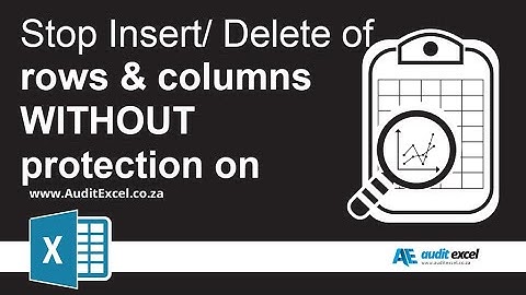 Stop Insert Delete without protect sheets