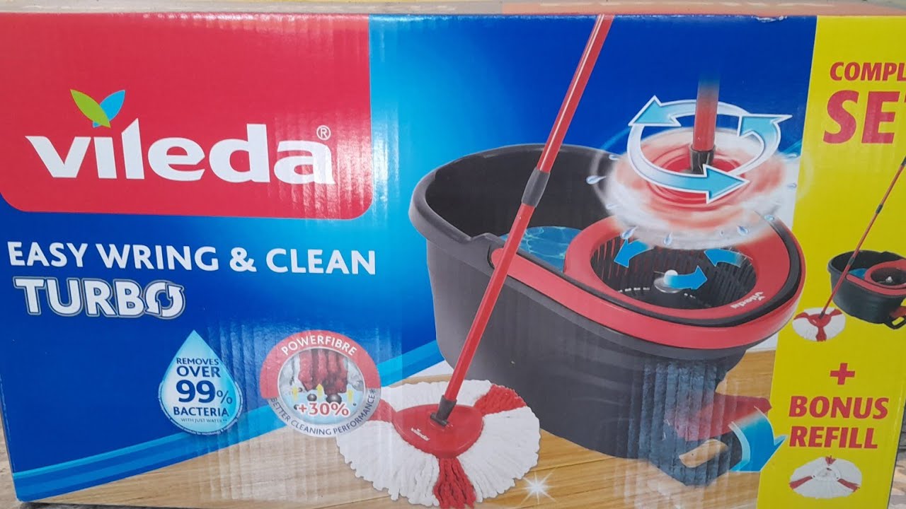 Vileda Easy Wring And Clean Turbo Mop With 2 Refills