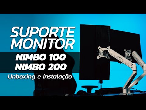 Suporte de Monitor Articulado NIMBO 100 e NIMBO 200 com Pistão a Gás