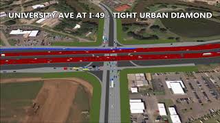 Proposed I-49 at University Traffic Model