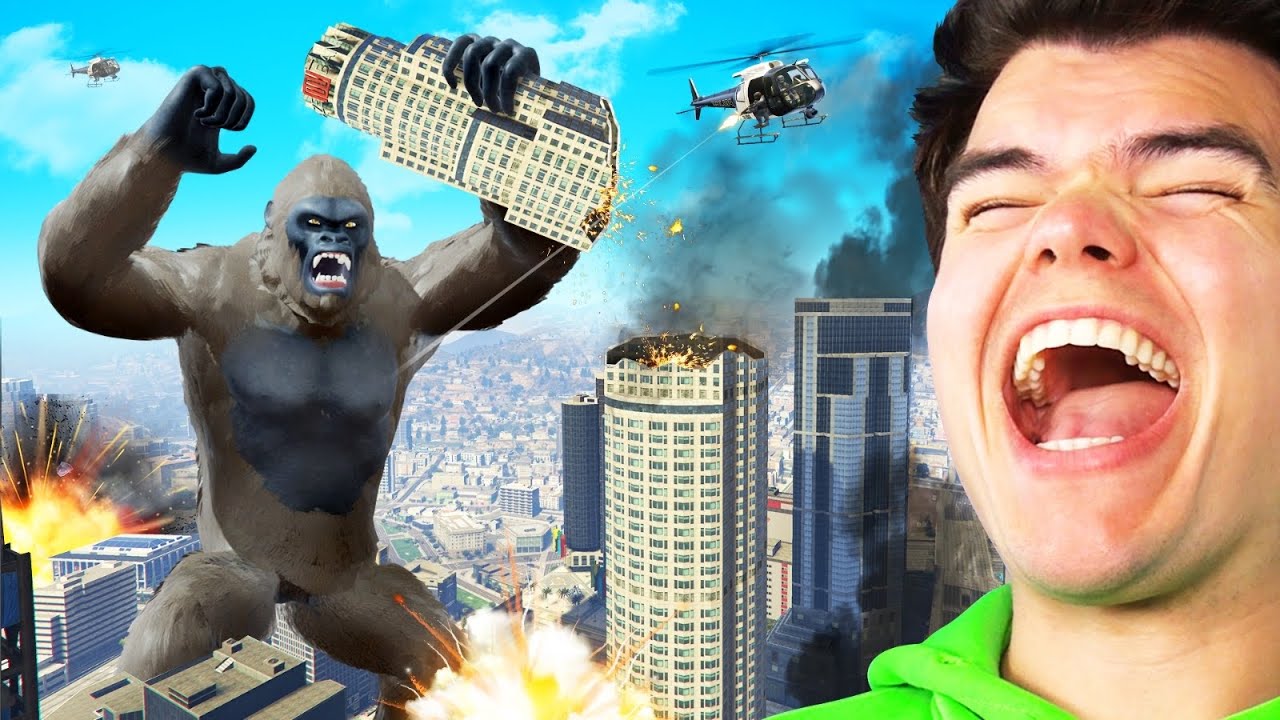 I Played GTA 5 As KING KONG!