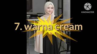 12 WARNA JILBAB YANG BAGUS UNTUK BAJU/GAMIS HITAM