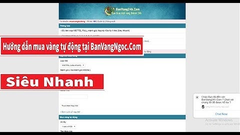 Hướng Dẫn Mua Vàng Tự Động Ngọc Rồng Online Tại BanVangNgoc.Com