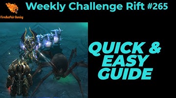 Diablo 3: NA Challenge Rift #265 - Quick & Easy Guide - Maps & Everything you need for a quick time!