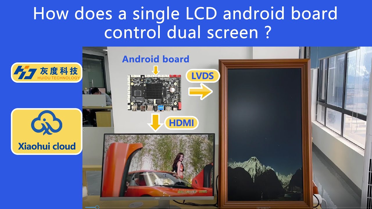 How does an LCD Android motherboard control dual screens？ - YouTube