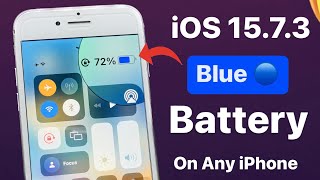 iOS 15.7.3 - How to Enable Blue🔵Battery icon Colour on any iPhone - iPhone Secret Feature screenshot 4