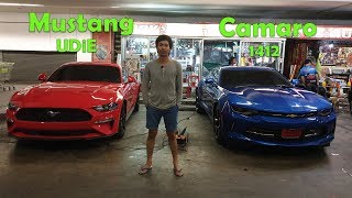 เจอรถคนดัง Mustang UDiE / Camaro 1412 ร้านพี่บอยสติ๊กเกอร์ บิ๊กซีปากน้ำ : รถซิ่งไทยแลนด์