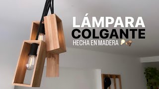 LAMPARA COLGANTE HECHA EN MADERA / PROYECTO MUEBLE